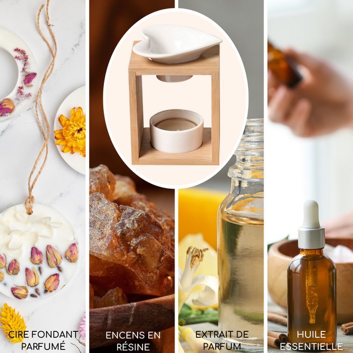 Fondantmerk Naturea Arum Series - Modern en willekeurig ontwerp in keramische en bamboe - aromatherapie aroma aroma - Afbeelding 5