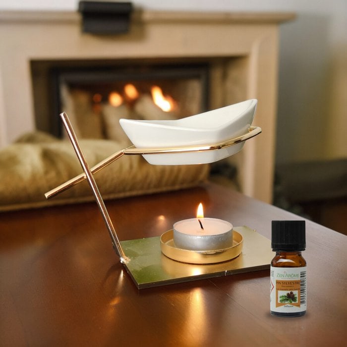 Wierookbrander Inspiration Series - Sailor - Kandelaar van keramiek en metaal - Origineel en modern design - Etherische plantaardige, geurende was - Decoratie-idee - Afbeelding 5