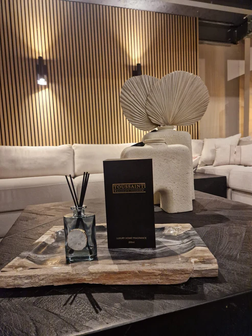 Luxe geurstokjes met bergkristal Green Tea 200ML | Toussaint Interieur