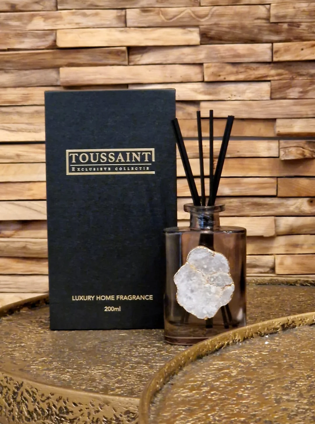 Luxe geurstokjes met bergkristal Grey Fresh 200ML | Toussaint Interieur - Afbeelding 2