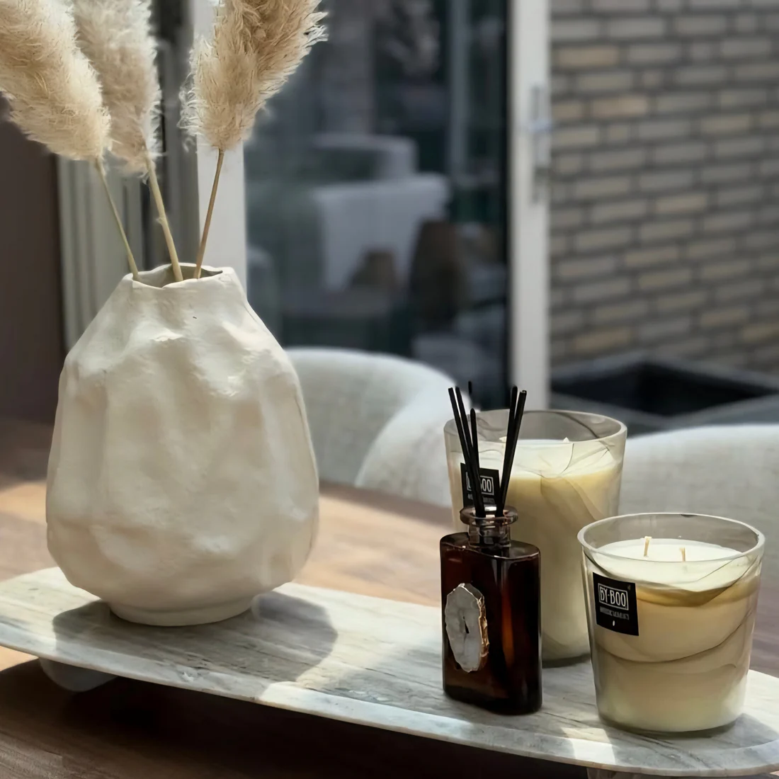 Luxe geurstokjes met bergkristal Amber 200ML | Toussaint Interieur - Afbeelding 2