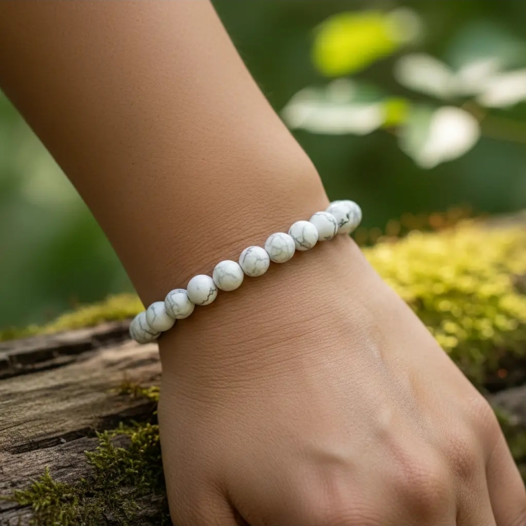 Edelstenen Armband β Howliet 6 mm π€ - Afbeelding 2