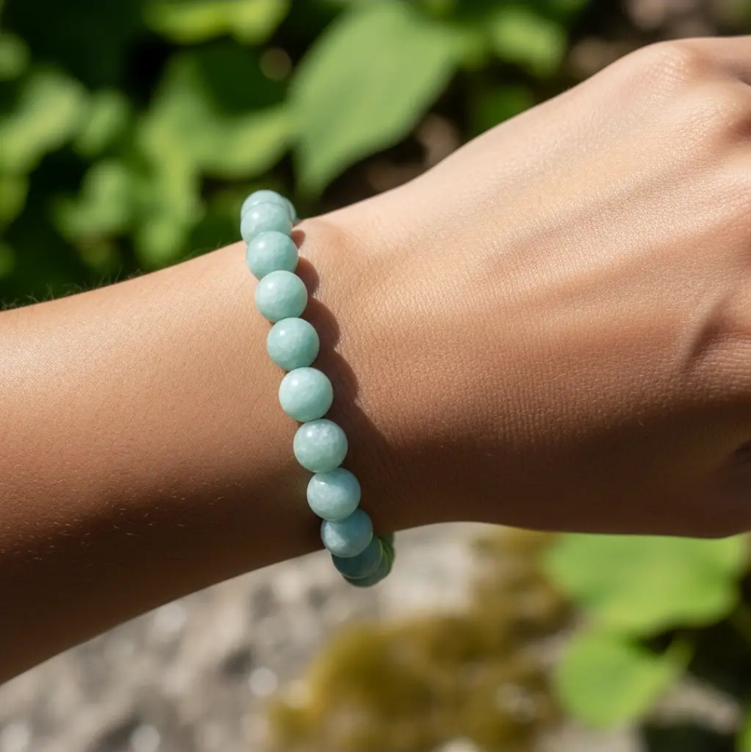 Edelstenen Armband β Amazoniet 8 mm π©΅πΏ - Afbeelding 2