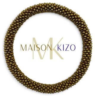 Handgemaakte Kralenarmband – Metallic Goud 🤎✨